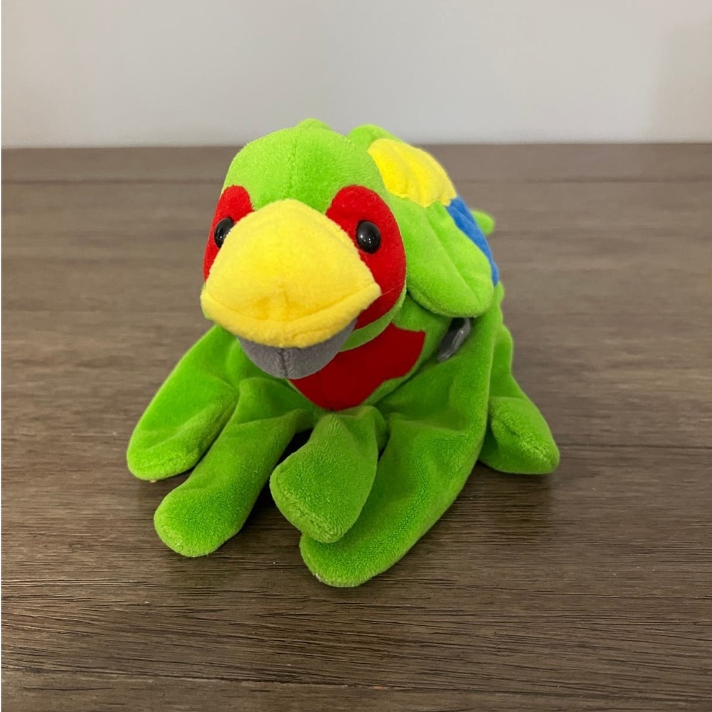 Plush Creations Parrot Glove Puppet Green Bird Stuffed Animal Toy Hand Puppet